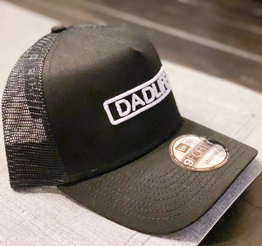 Dad Life Block Snapback Curved Bill Trucker Hat