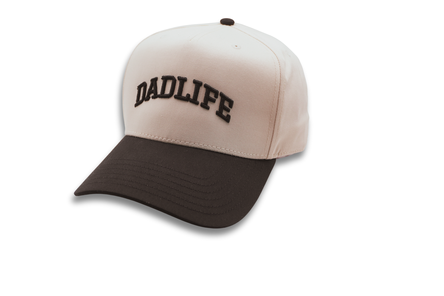 Dad Life Varsity Snapback (Black/Natural)