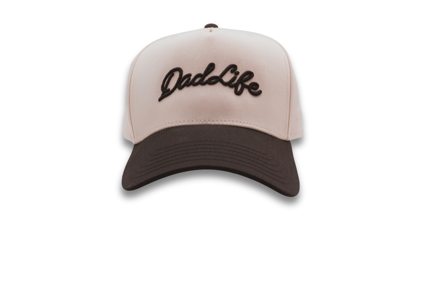Dad Life Script Hat (Black/Natural)
