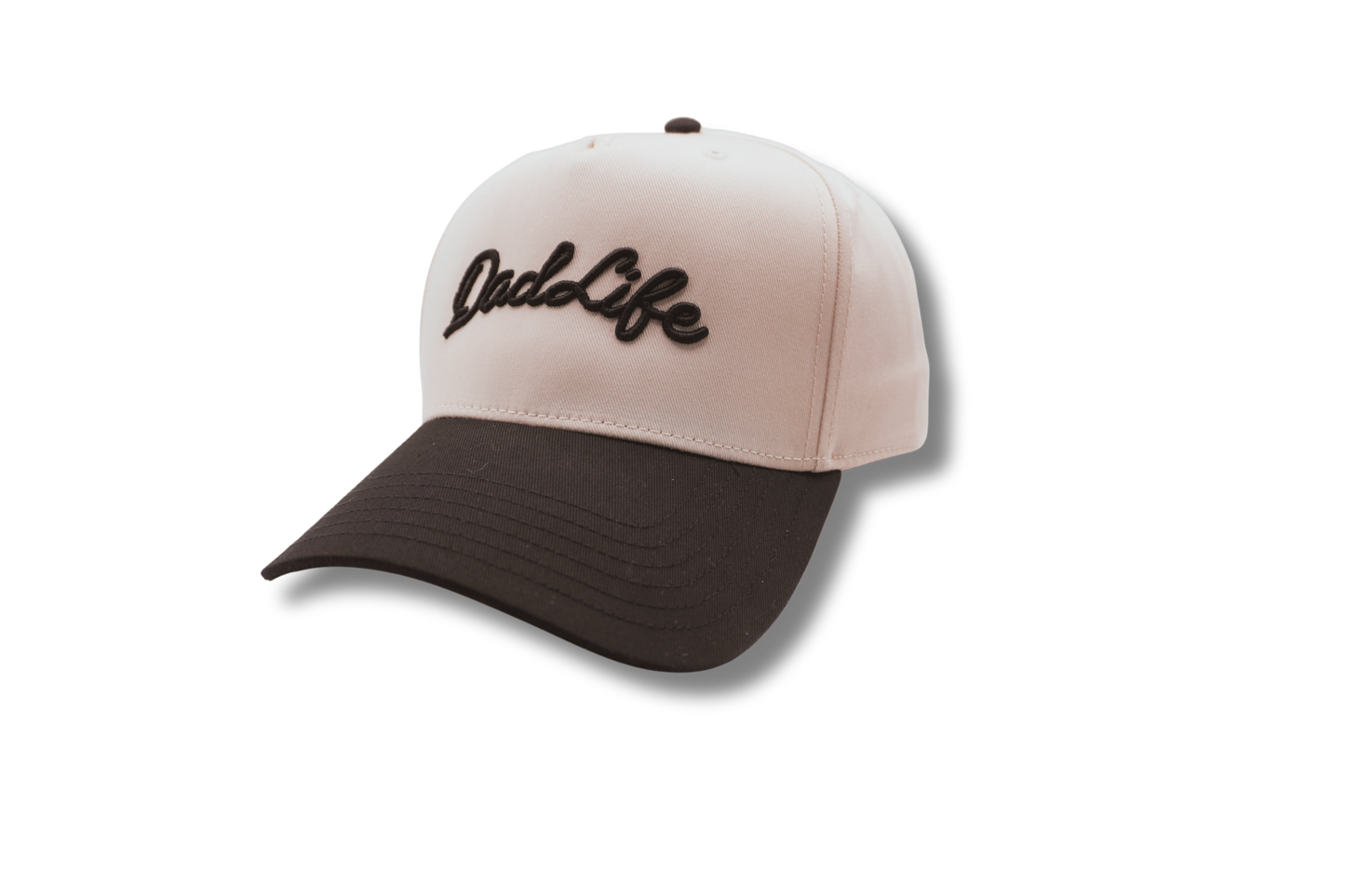 Dad Life Script Hat (Black/Natural)