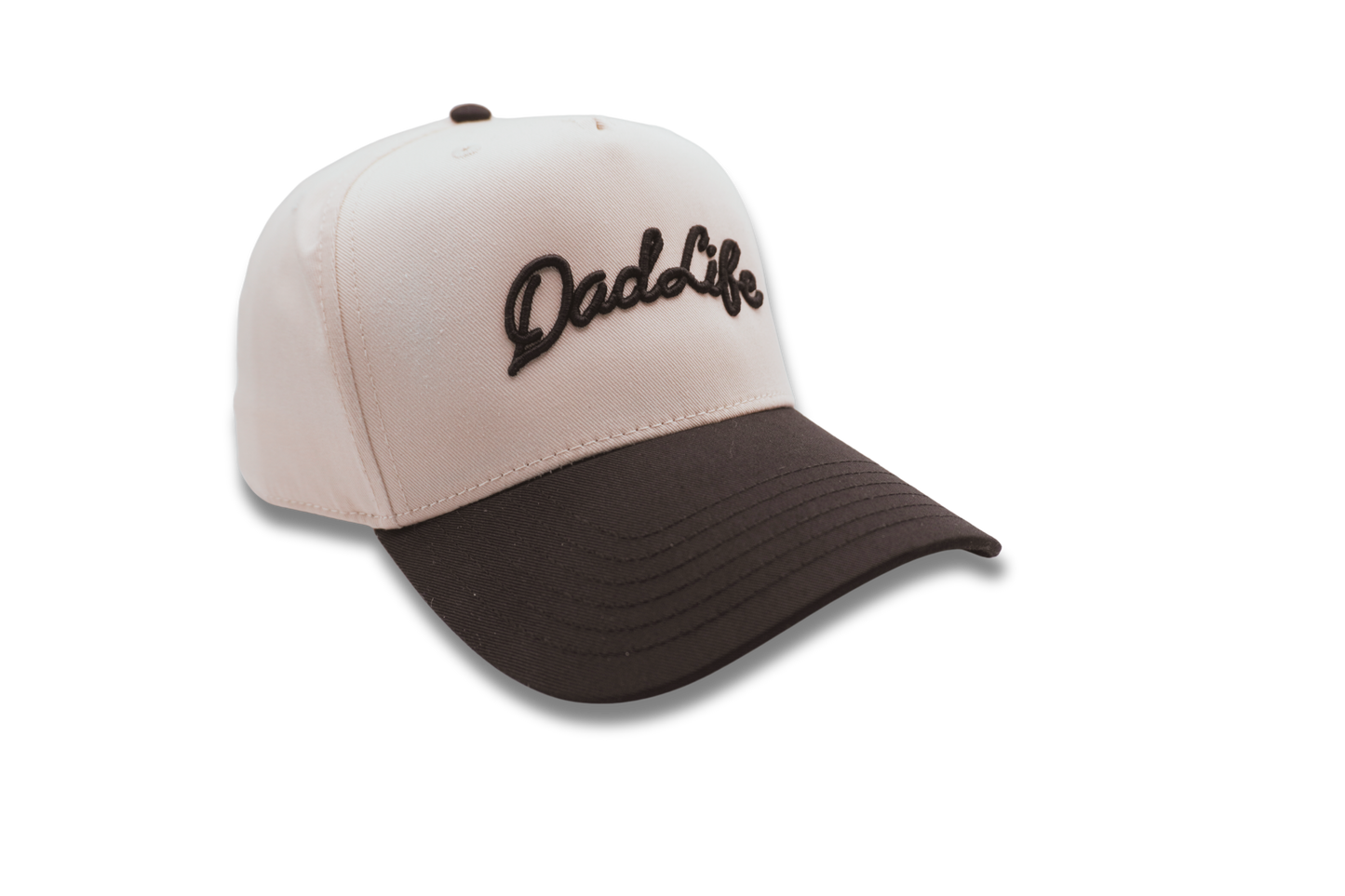 Dad Life Script Hat (Black/Natural)